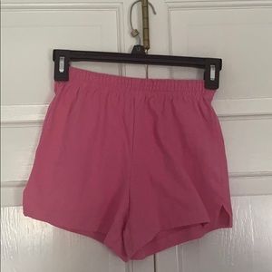 Pink soffe shorts